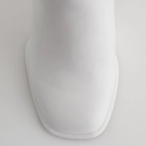 NEW!!! Zara White Vegan Leather Booties Size 42 - Picture 2 of 12